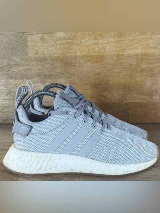 adidas Shoes - Adidas NMD R2 Womens Size 6 Running Shoes Sneakers Gray White AQ0196